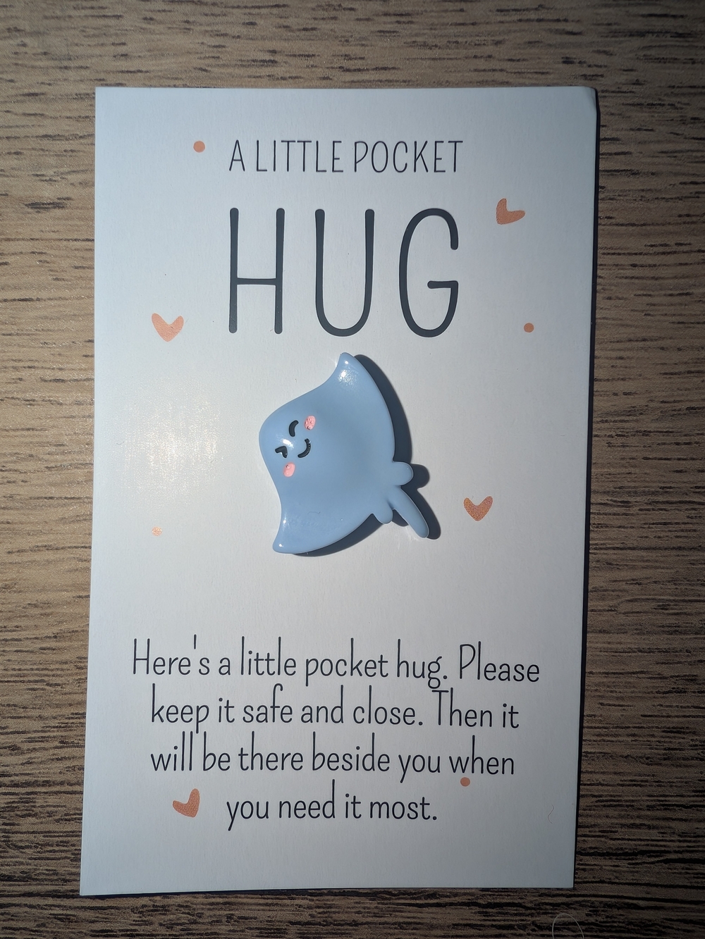 A Little Pocket Hug Blue Stingray Charm